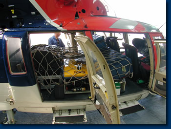 ROV system in helicopter